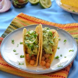 Chickpea Tacos with Guacamole