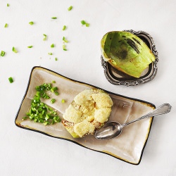 Grilled Avocado with Parmesan