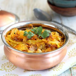 Piri Piri Cabbage and Potatoes