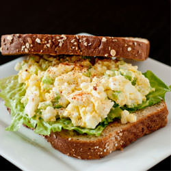 Mayo Free Egg Salad Sandwich