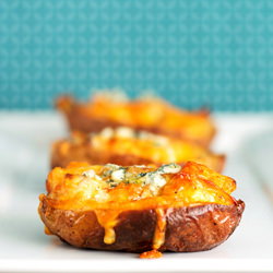Buffalo Chicken Stuffed Potato Skin