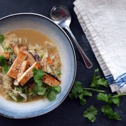 Congee With Vegetables and Tofu