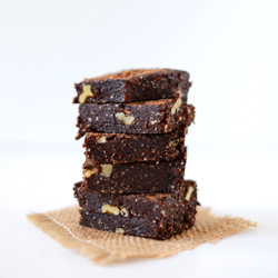 5-Minute Espresso Walnut Brownies