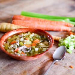 Chicken Soup with Homemade Spaetzle