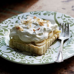 Creamy Coconut & Banana Tart
