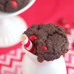 Dark Chocolate Cherry M&M Cookies