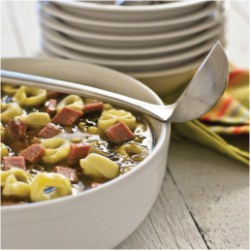 Beef & Spinach Tortellini Soup