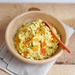 Coconut Milk and Squash Risotto