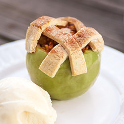 Apple Pie Baked in the Apple