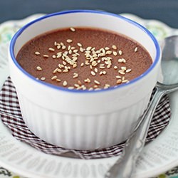 Chocolate Sesame Pots de Crème