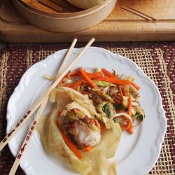 Steamed Asian Fish Parcels