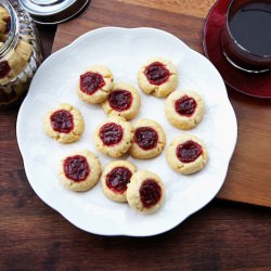 Shortbread Raspberry Cookies