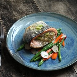 Leek-Stuffed Trout