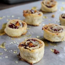 Cranberry and Walnut Pinwheels
