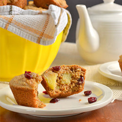 Apple Cranberry Bran Muffins