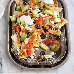 Chicken Nachos with Avocado