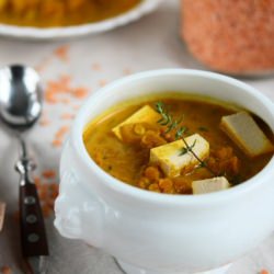 Red Lentil Stew with Tofu