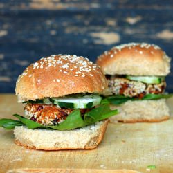 Sweet Potato Adzuki Bean Burger