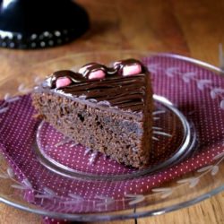 Chocolate Ganache Heart Cake