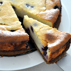 Baked Blueberry Cheesecake