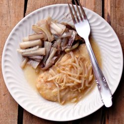 Turkey Cutlets with Radish