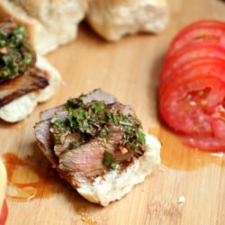 Steak and Chimichurri Sliders
