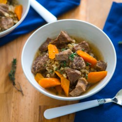 Slow Cooker Beef and Barley Soup