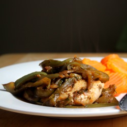 Chicken with Balsamic Bell Peppers