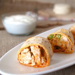 Buffalo Chicken Roll-Ups