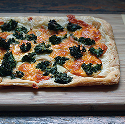 Kale Puff Pastry Pizza