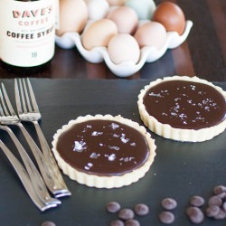 Chocolate Vanilla Caramel Tartlet