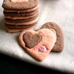 Chocolate Cherry Sugar Cookies