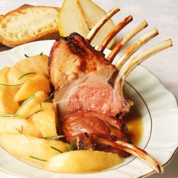 Rack of Lamb with Honey Pears