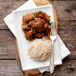 Warm Spiced Beef Curry with Rice
