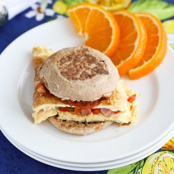 Western Omelet Breakfast Sandwich