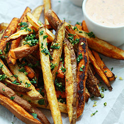 Tex Mex Oven Fries with Sauces