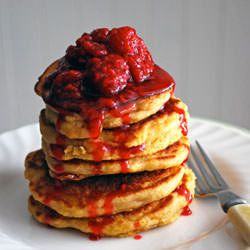 Cornmeal Molasses Pancakes