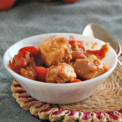 Bell Pepper and Paneer Fry