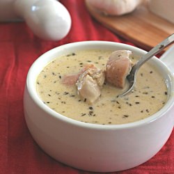 Roasted Garlic Chicken Soup