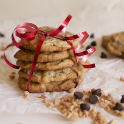 Dark Chocolate Toffee Chip Cookies