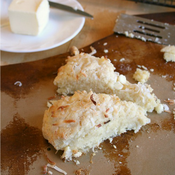 Coconute White Chocolate Scones