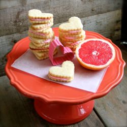 Grapefruit Sandwich Cookies