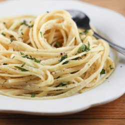 Lightened Fettuccine Alfredo