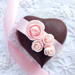 Dark Chocolate Mousse Hearts