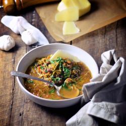 Aduki Bean and Black Lentil Soup