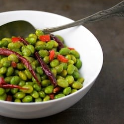 Stir-Fried Green Soy Beans