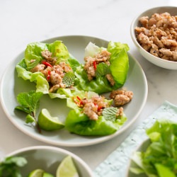 Thai Larb Chicken Lettuce  Cups