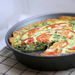 Tomato, Bacon, & Spinach Quiche