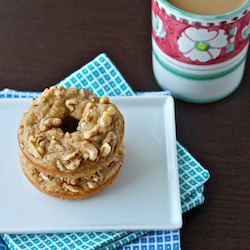 Baked Banana Bread Doughnuts