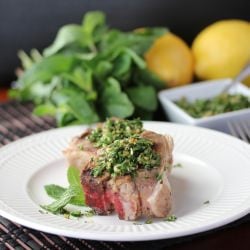 Lamb Chops with Minted Gremolata